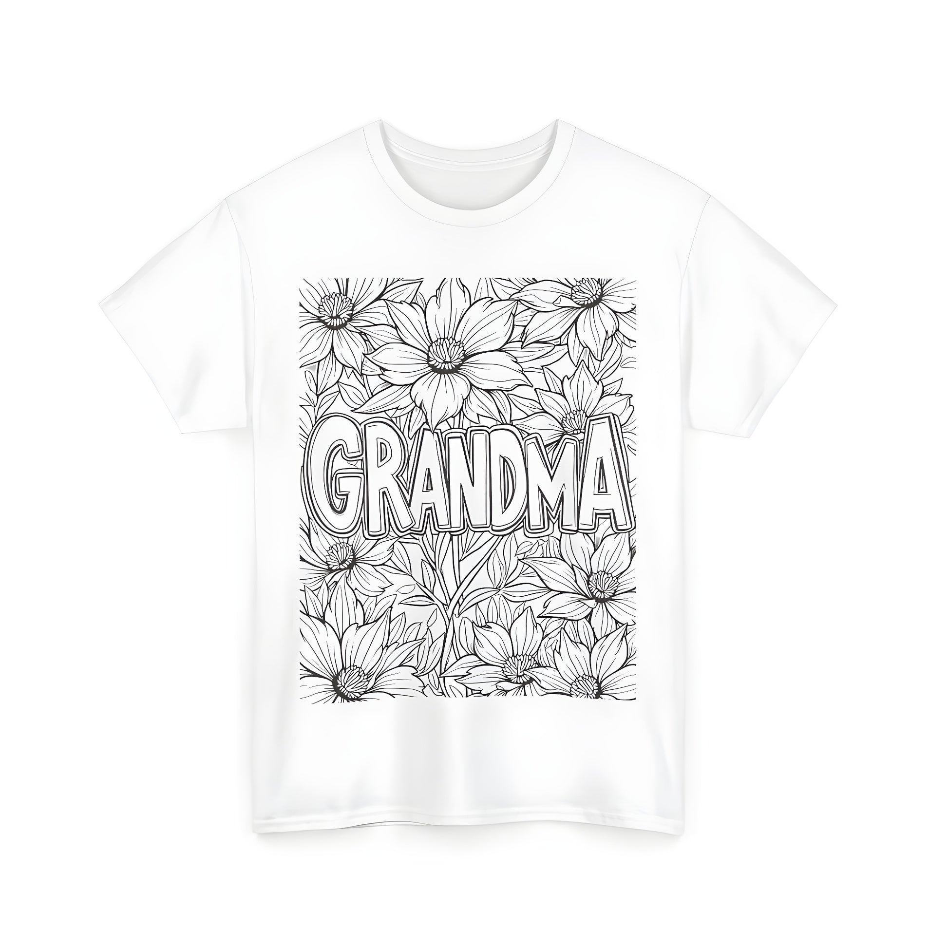 Grandma, Mom, Nana t-shirt coloring kit for kids and adults with 10 vibrant fabric markers