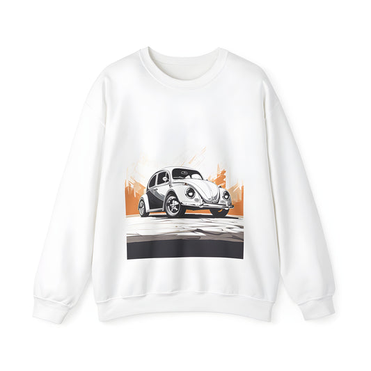 Classic Retro VW Car Graphic Print Hoodie for Men