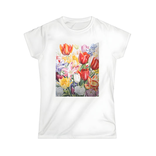 Women's vibrant tulip blouse