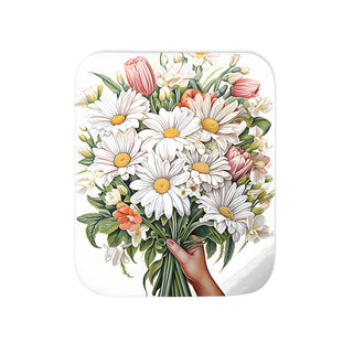 Floral and nature coloring blanket design