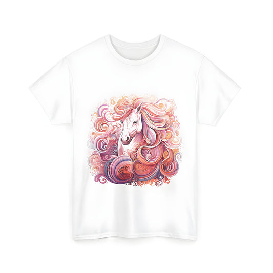 Vibrant horse illustration graphic t shirt