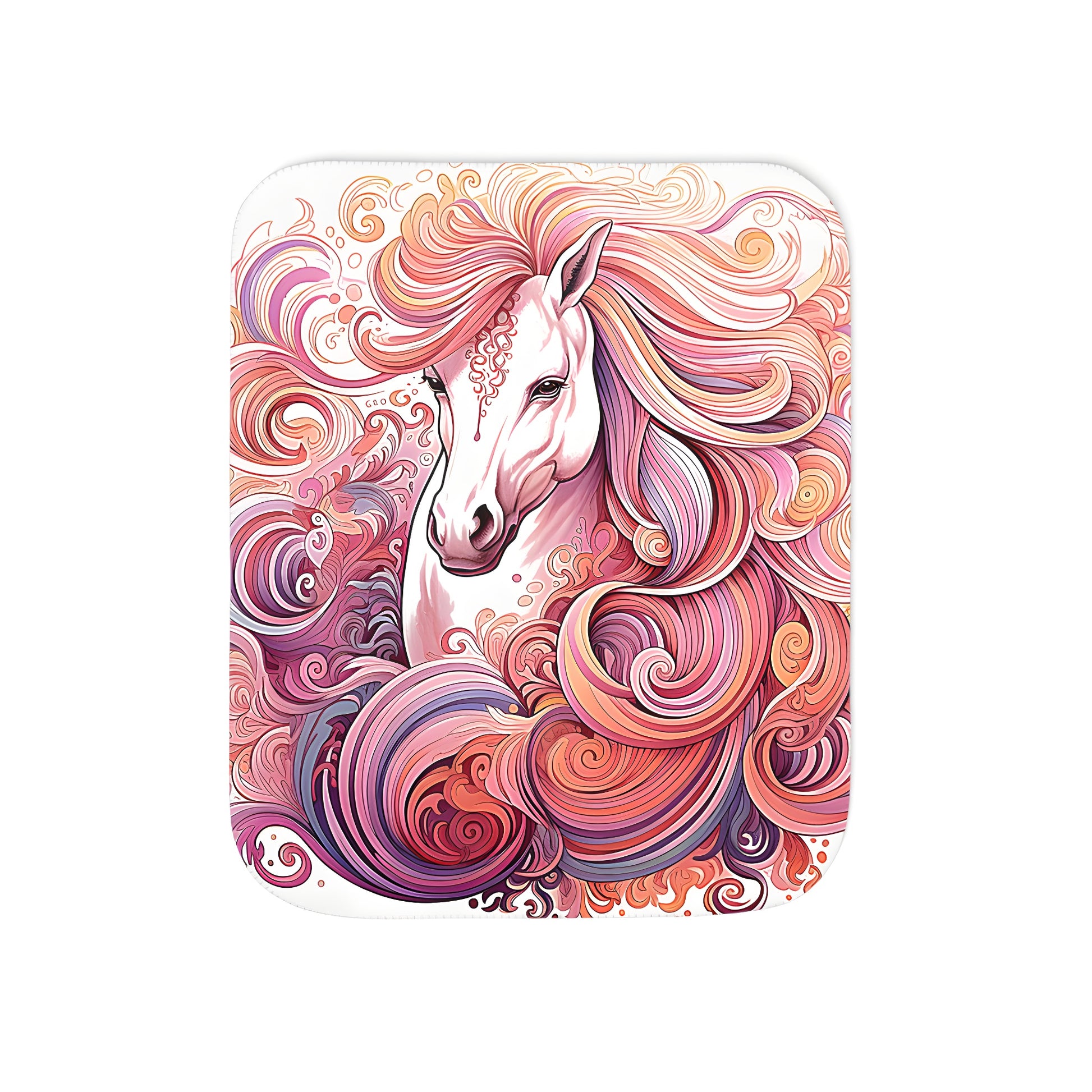 Blankets with horse mane designs, vibrant horse themed blankets, colorful horse blanket