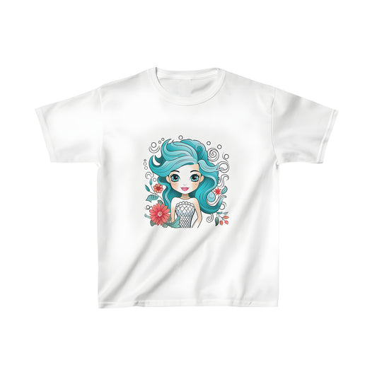 Kids cartoon mermaid t-shirt