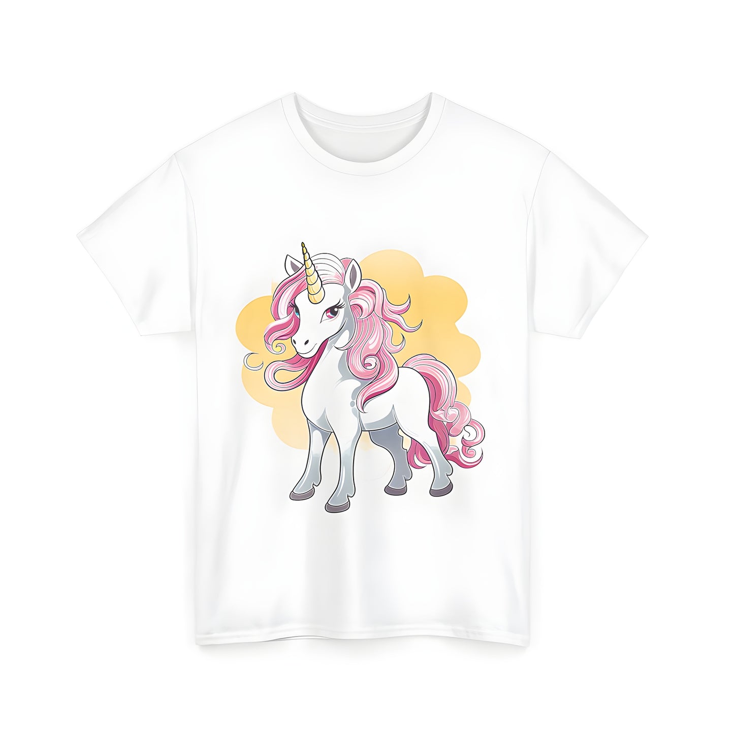 Whimsical unicorn apparel, colorful magic horse t-shirts for men and women