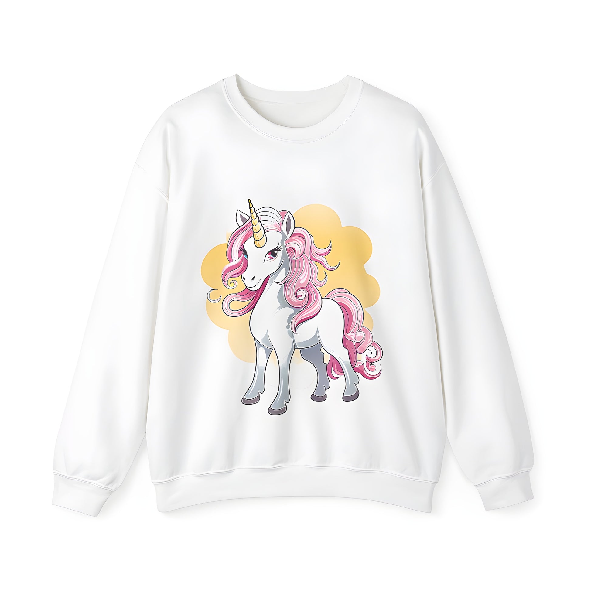 Whimsical Unicorn Design Adult Sweatshirt