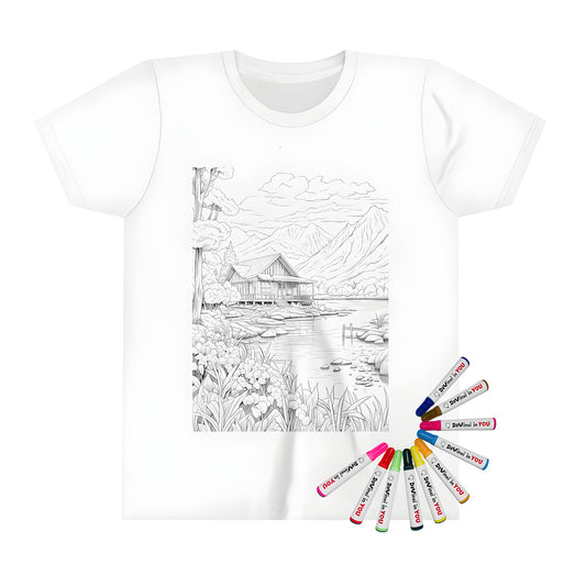 Kid's T-shirt Coloring Kit with 10 Fabric Markers - Mountain Cottage