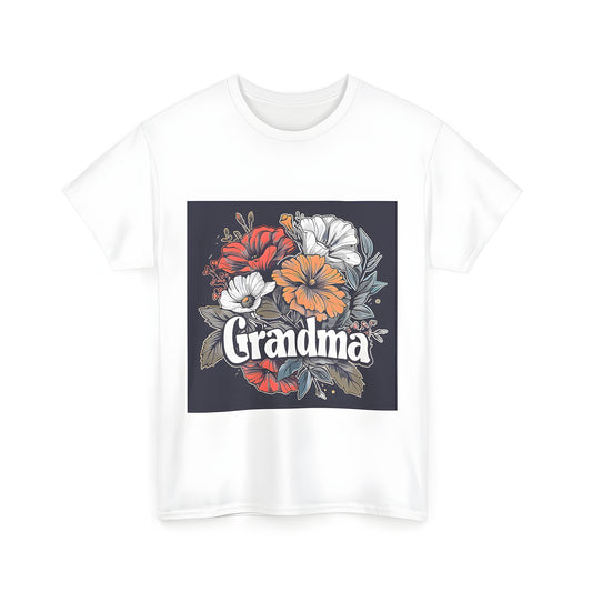 Colorful floral arrangement illustration on a unisex t-shirt