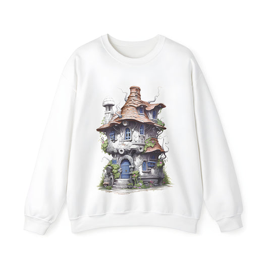 Whimsical fairytale house design sweatshirt