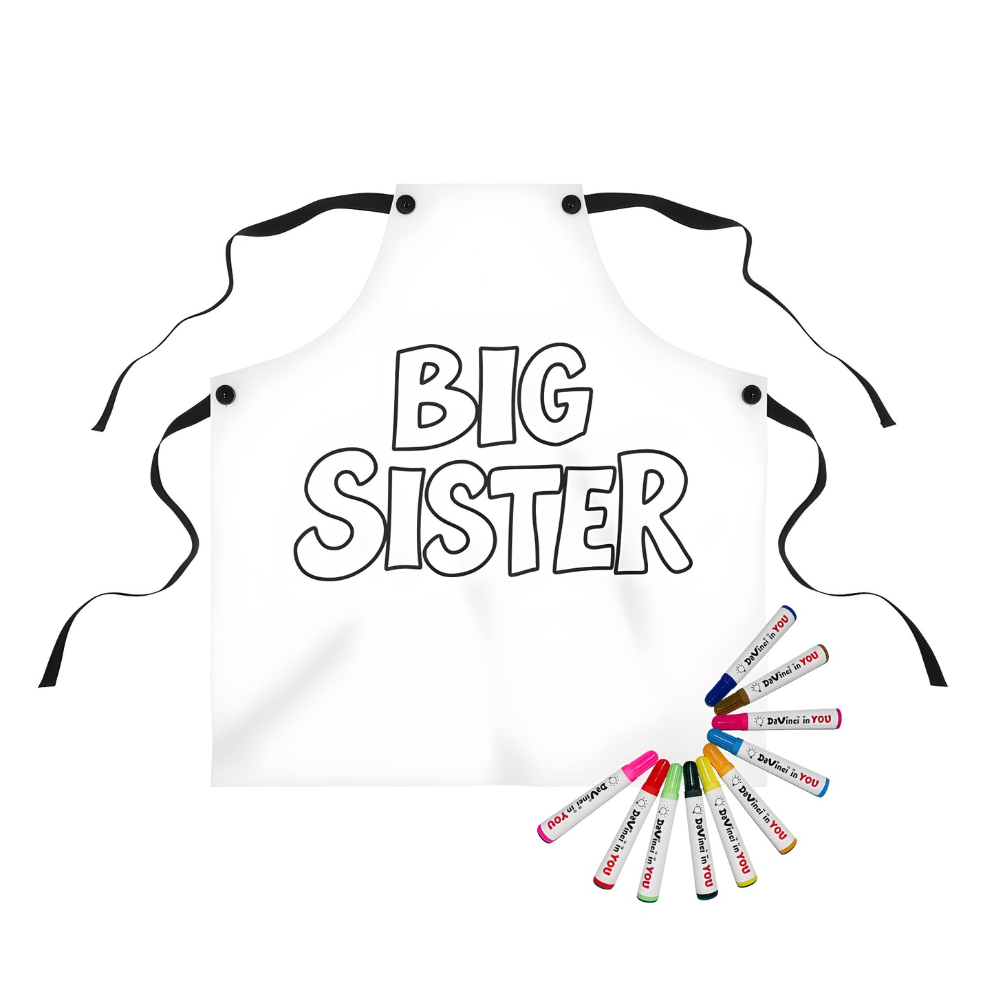 Aprons for kids, apron for coloring, sibling gift ideas, family gifts, brother sister gift