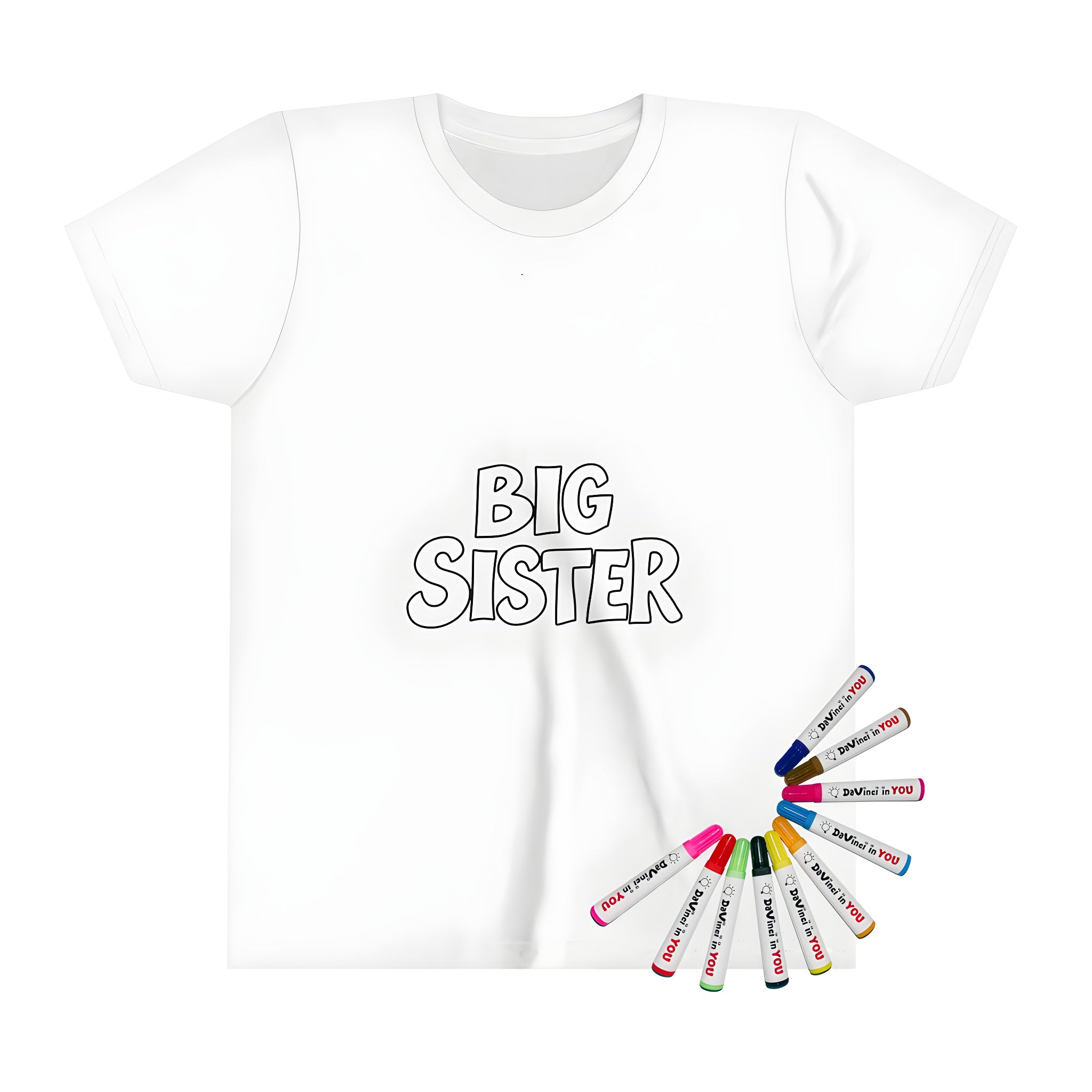 FREE Big Sister Coloring Page - Printable Download 🎂 – Davinci in You