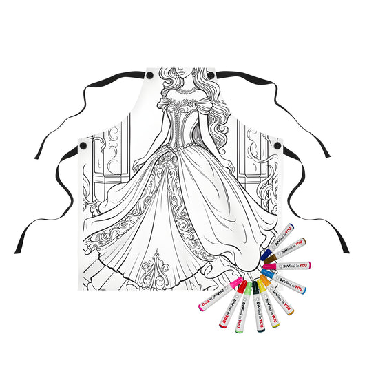 Apron with elegant princess design