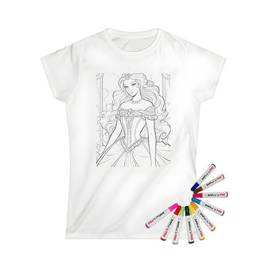 Women's T-shirt with elegant princess design