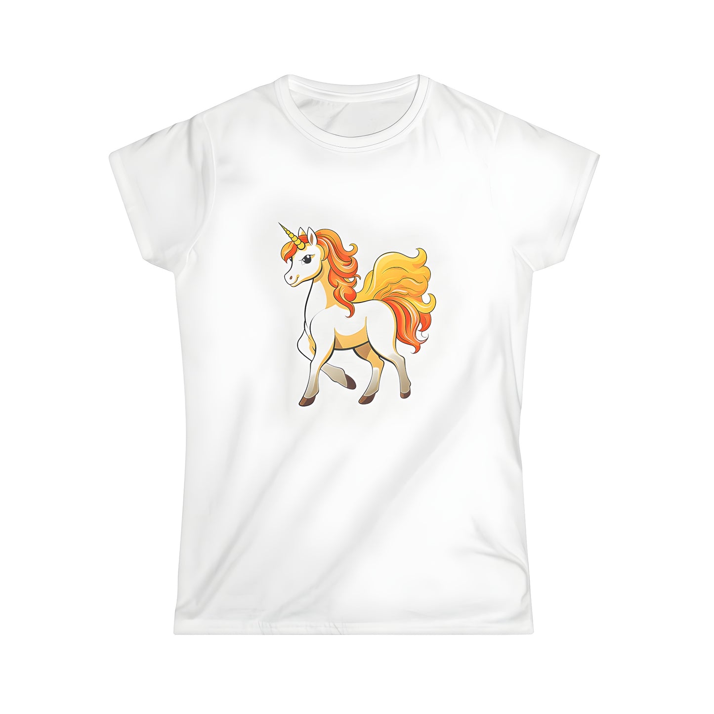 Women's t-shirt with colorful fantasy unicorn design