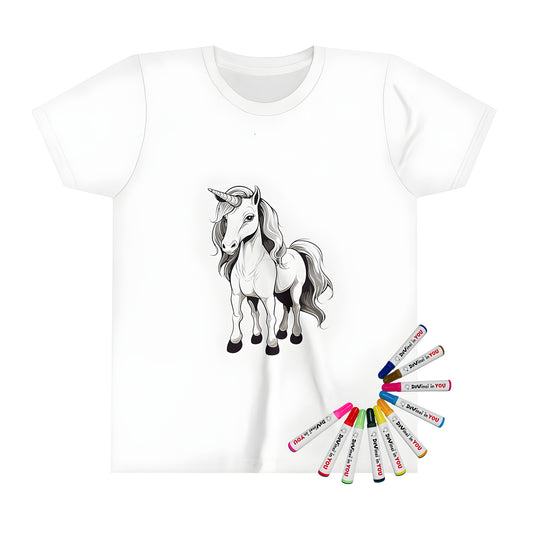 Kids t-shirt with a magical unicorn design