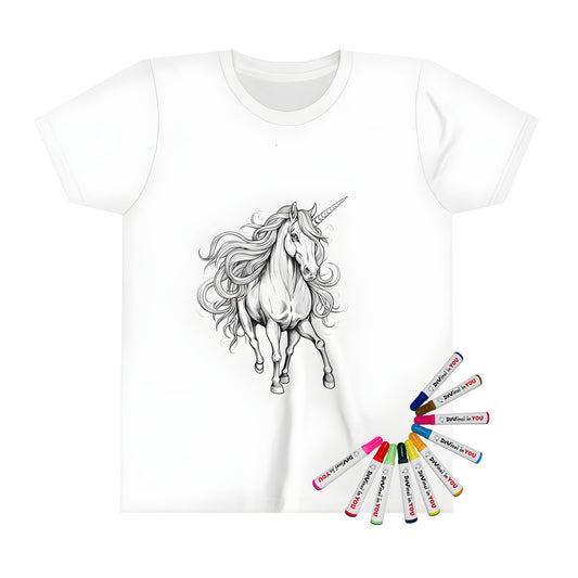 Magical kid's t-shirt with unicorn design