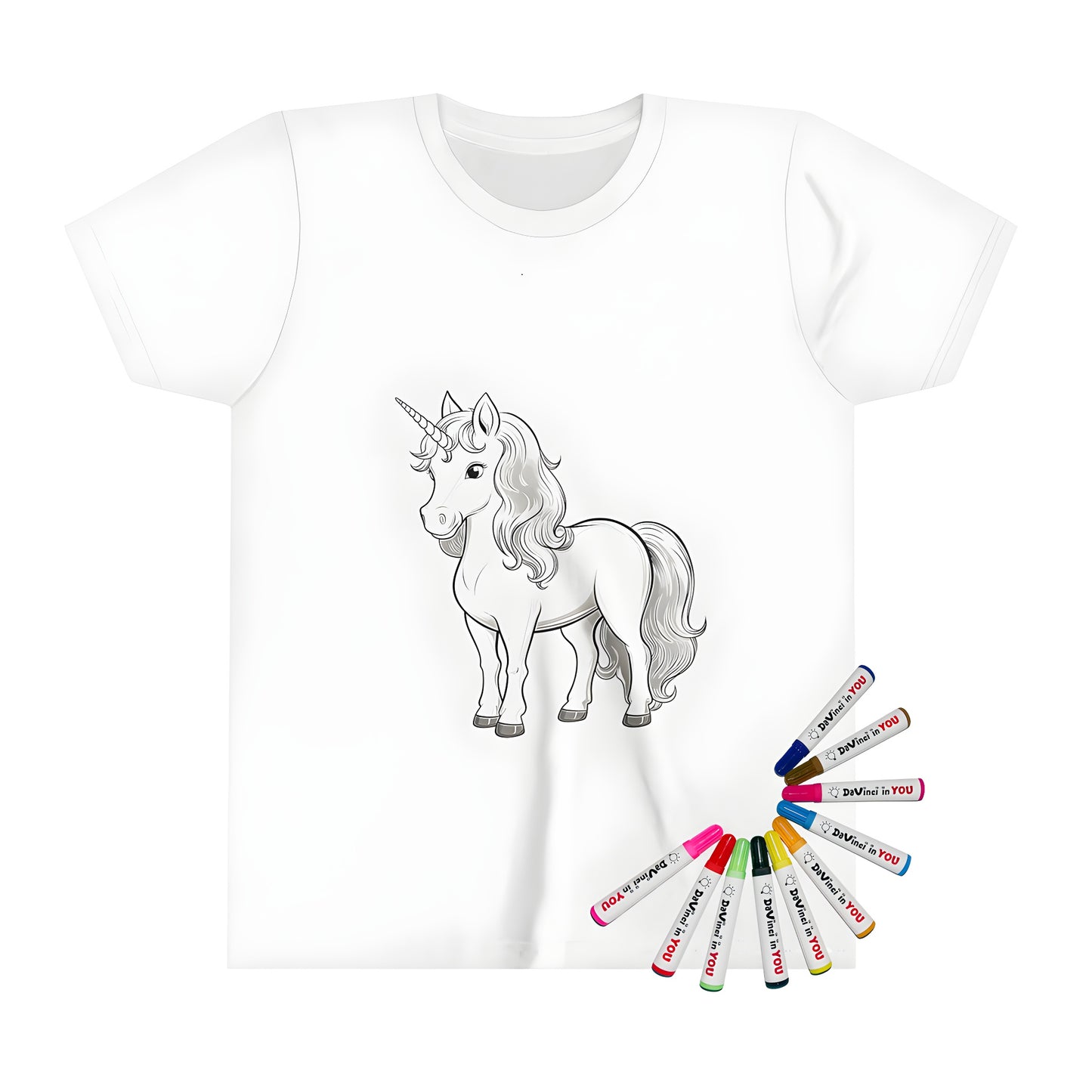 Kid's t-shirt with mythical creature unicorn design