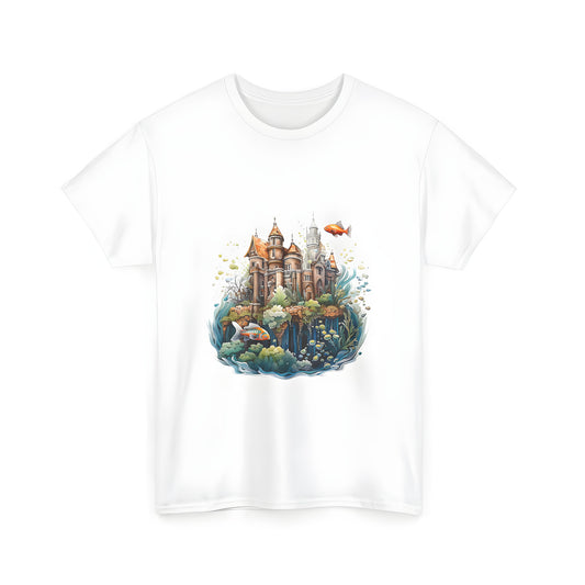 Underwater palace shirt, Underwater castle tee, Oceanic fantasy t-shirt