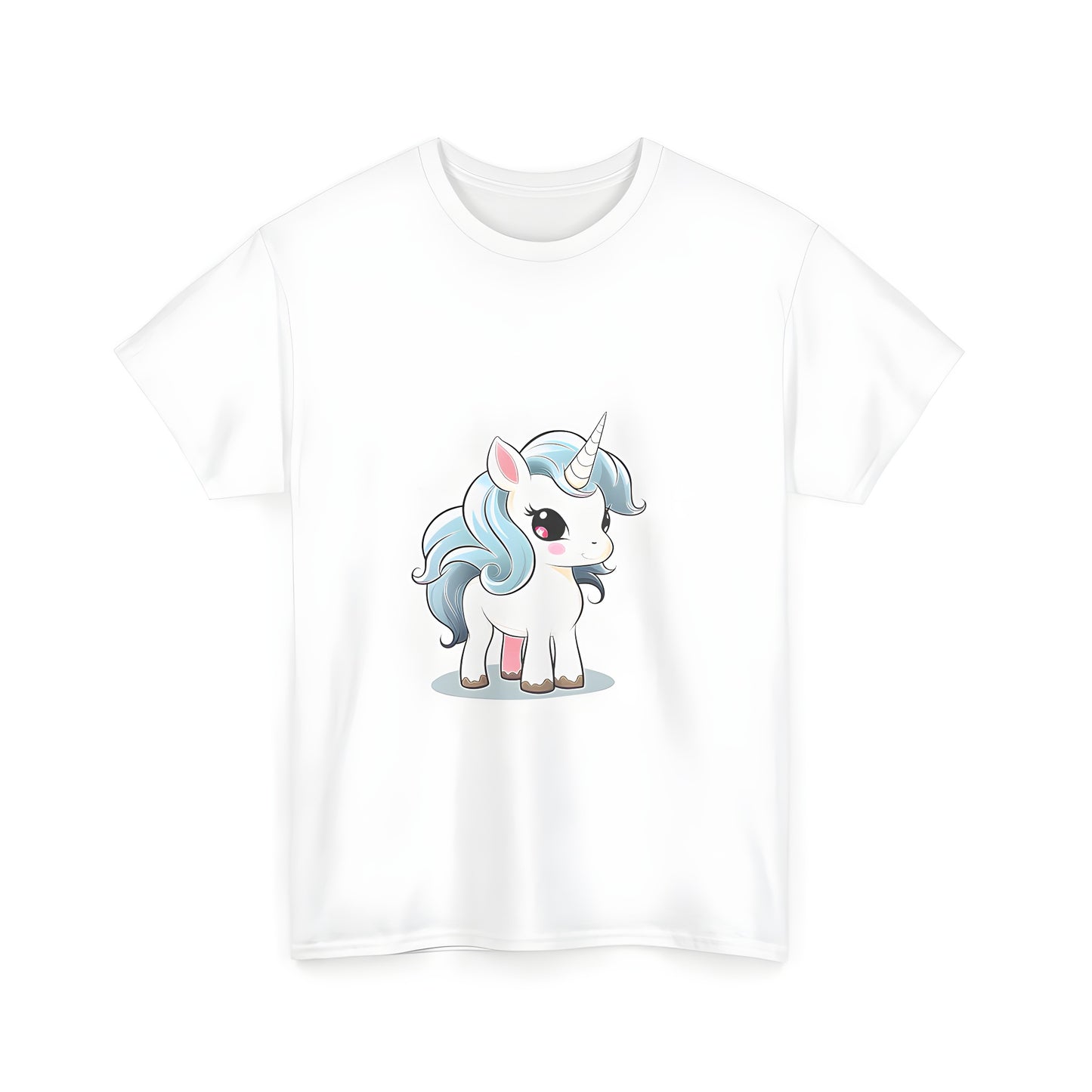 Adorable baby unicorn illustration on a unisex t-shirt