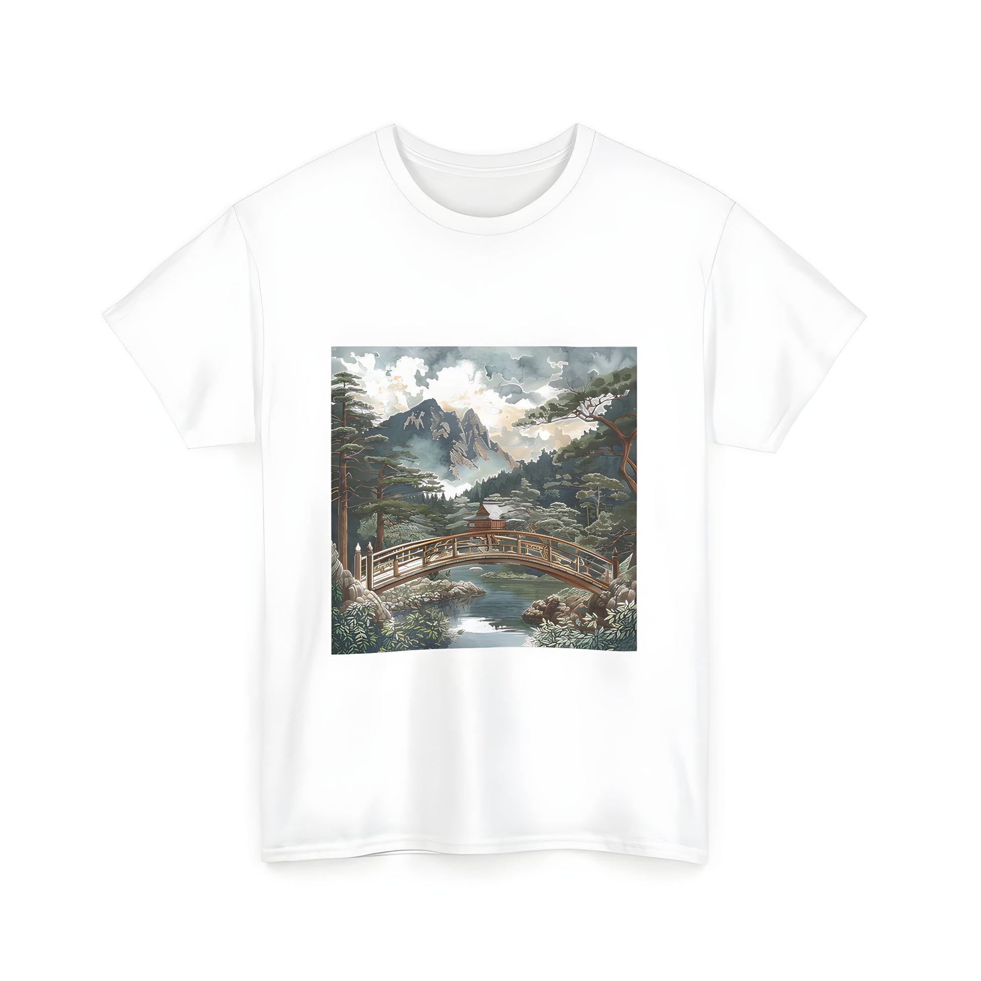 Mountain landscape graphic tee