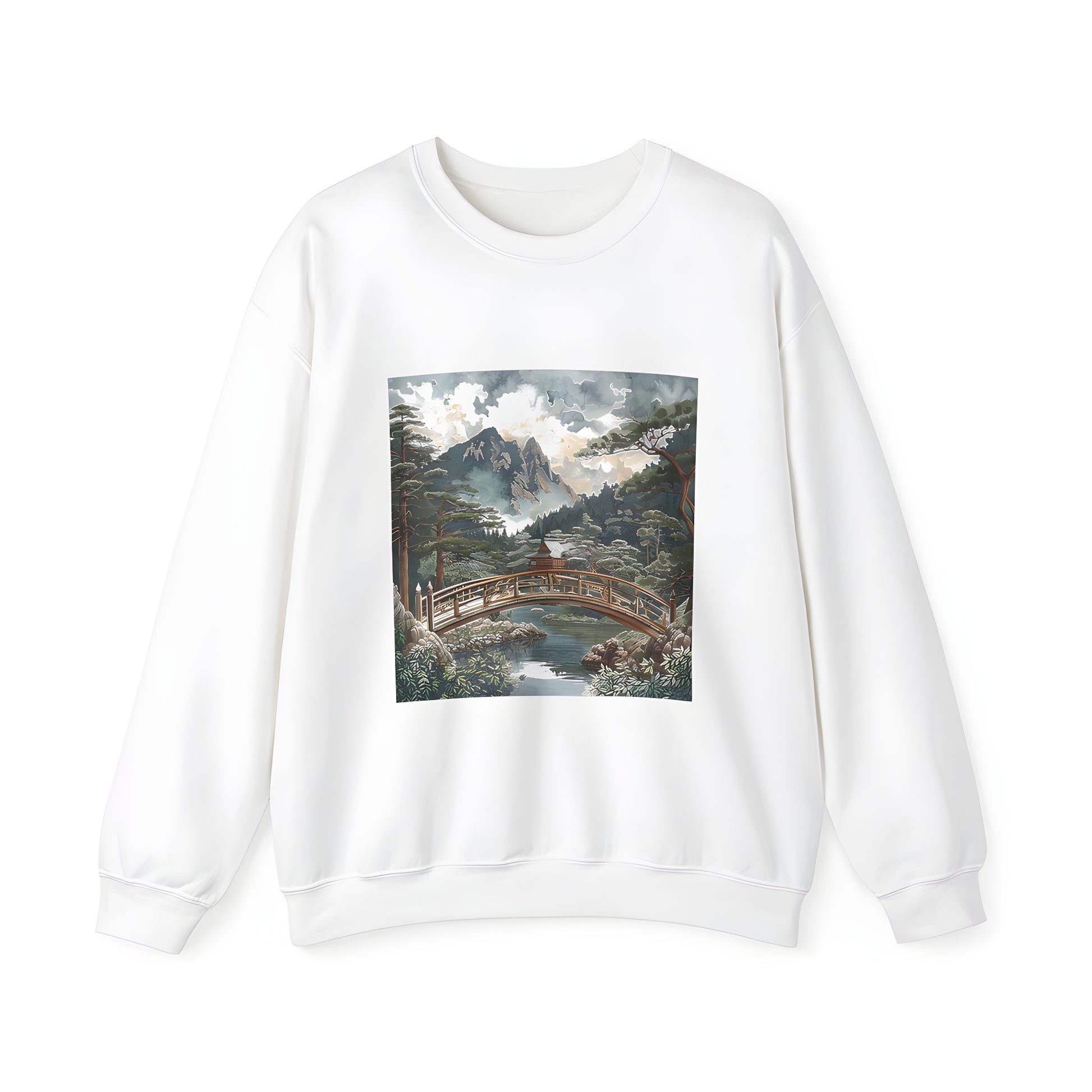 Adult Mountain Landscape Graphic Sweatshirt