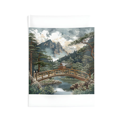 Beautiful mountain scenery indoor wall tapestry for living room decoration