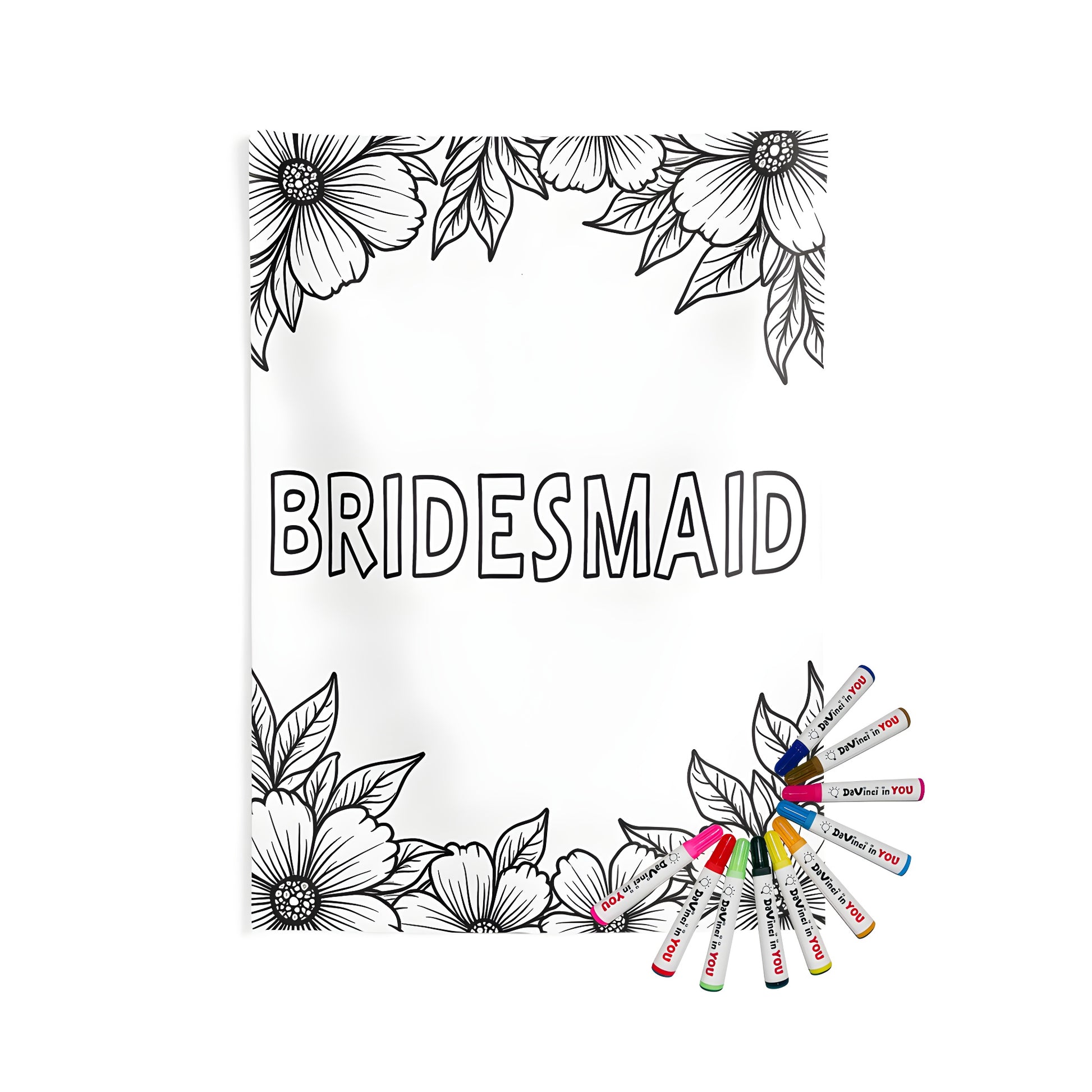 Indoor wall tapestries featuring bridesmaid design, maid of honor theme, wedding guest decor