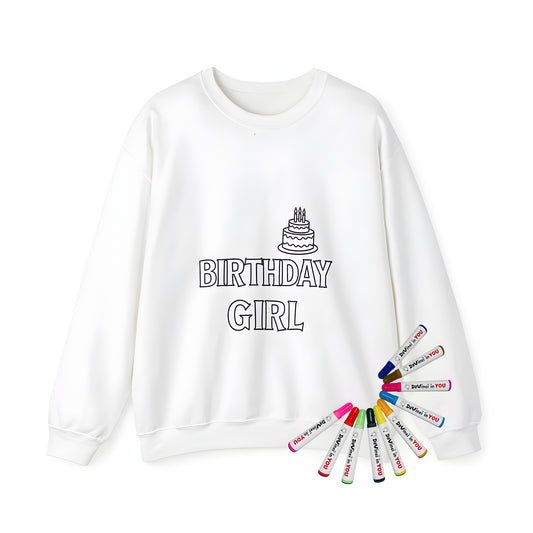 Birthday girl sweatshirt for women, adult birthday lady hoodie