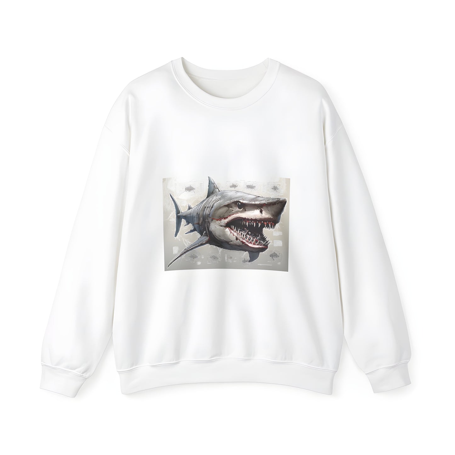 Adult Sweatshirt with Anatomical Illustration of Shark Anatomy Anatomy Art Anatomy Drawing Anatomy Science