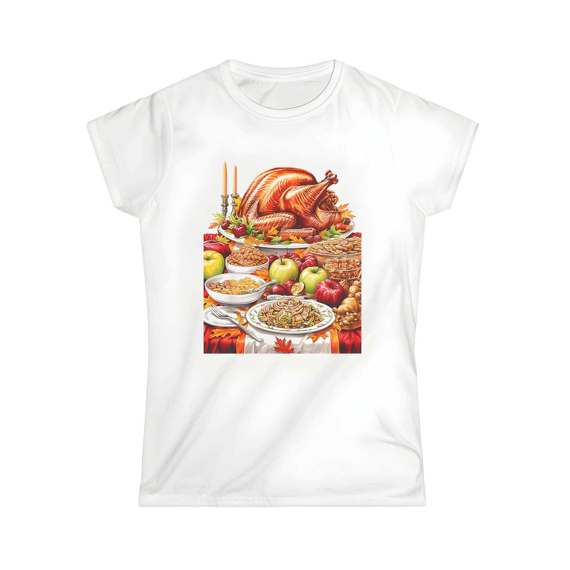 Women's Thanksgiving Turkey Graphic Tee by [Brand Name]