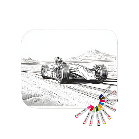 Formula one racing car blanket for kids and adults