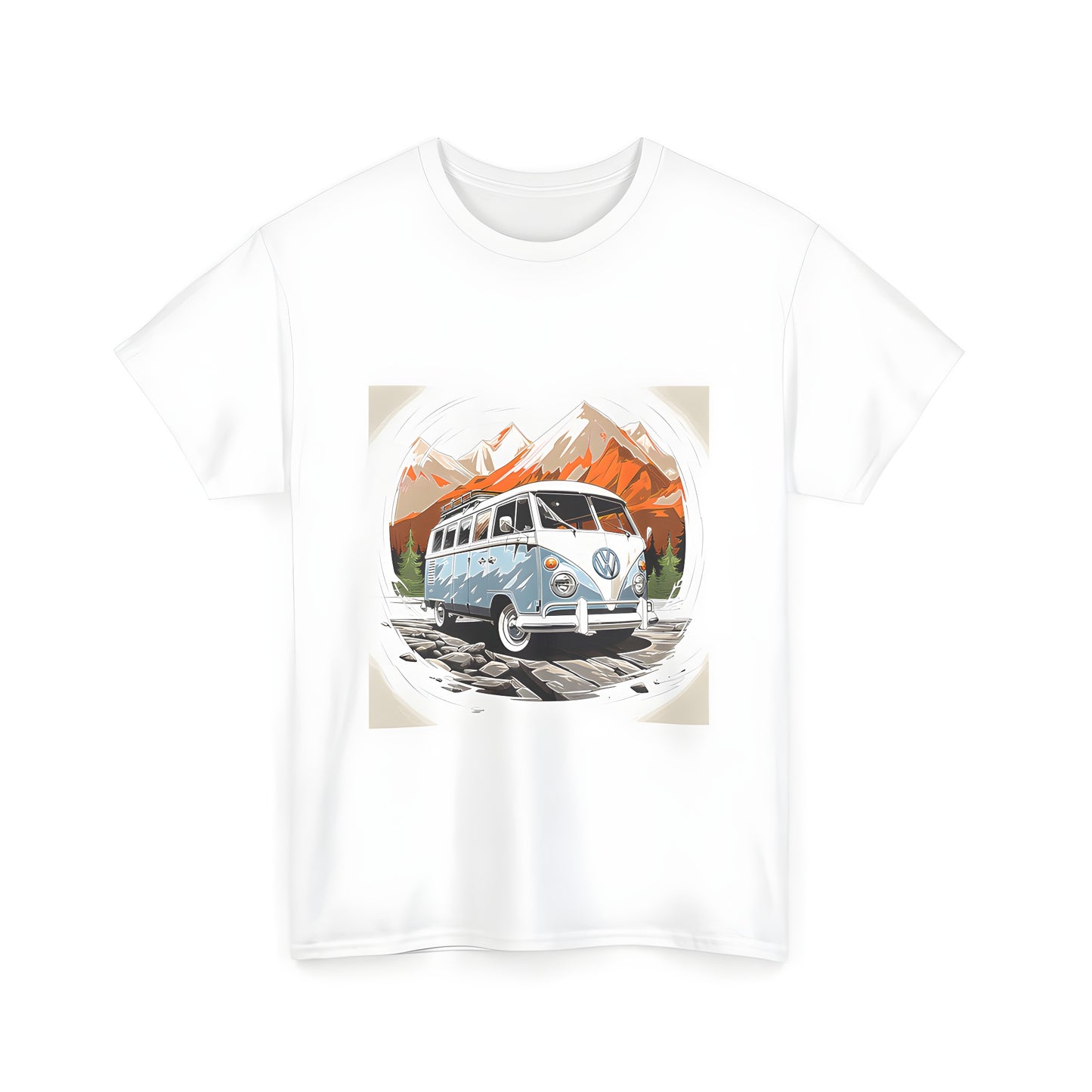 Vintage style van illustration t-shirt