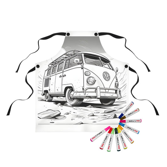 Vintage Style VW Van Design Apron