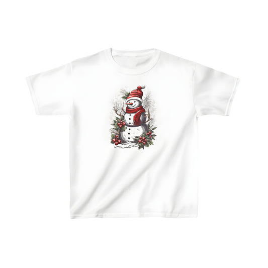 Colorful winter design festive snow figure kid's apparel