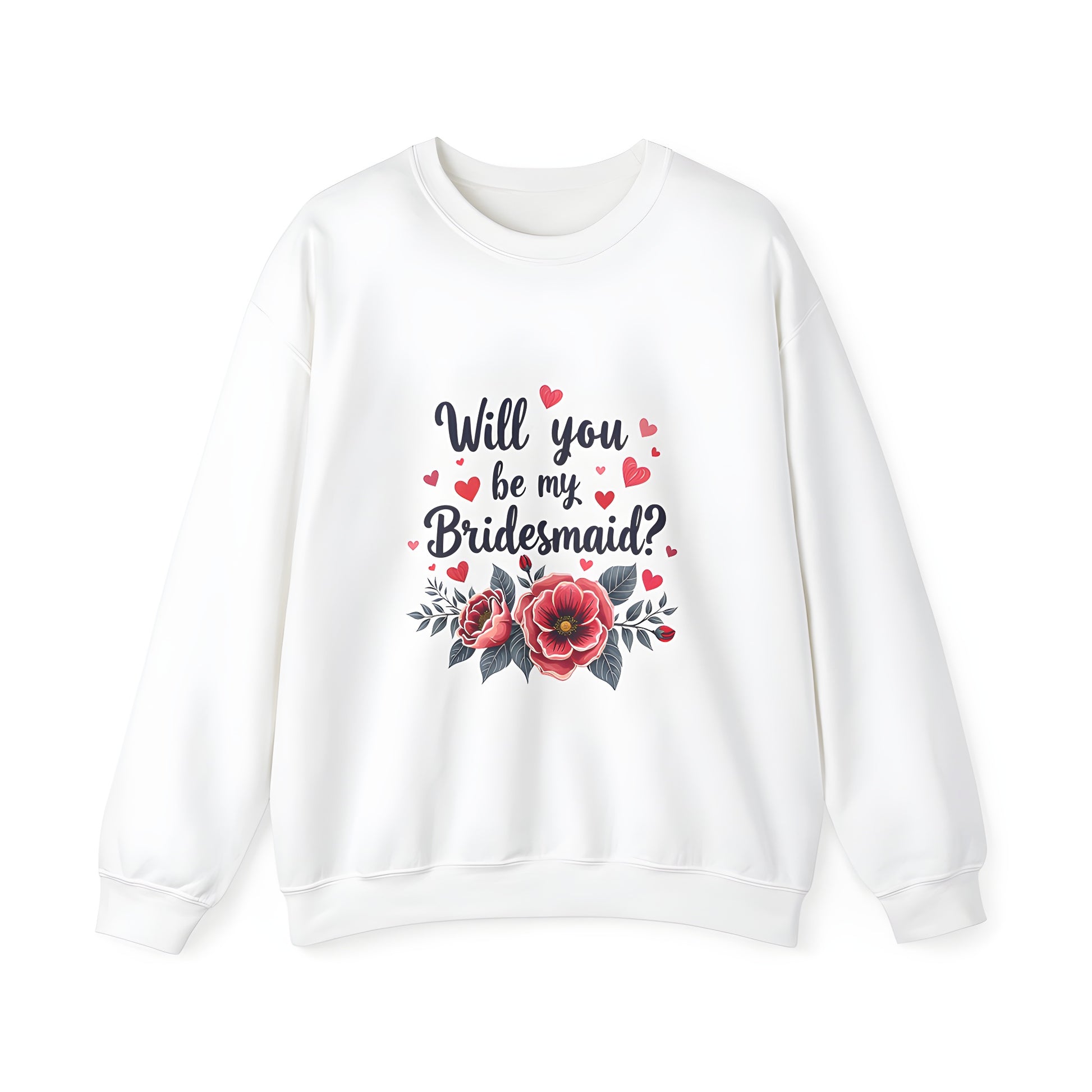 Colorful bridesmaid proposal invitation sweatshirt for women