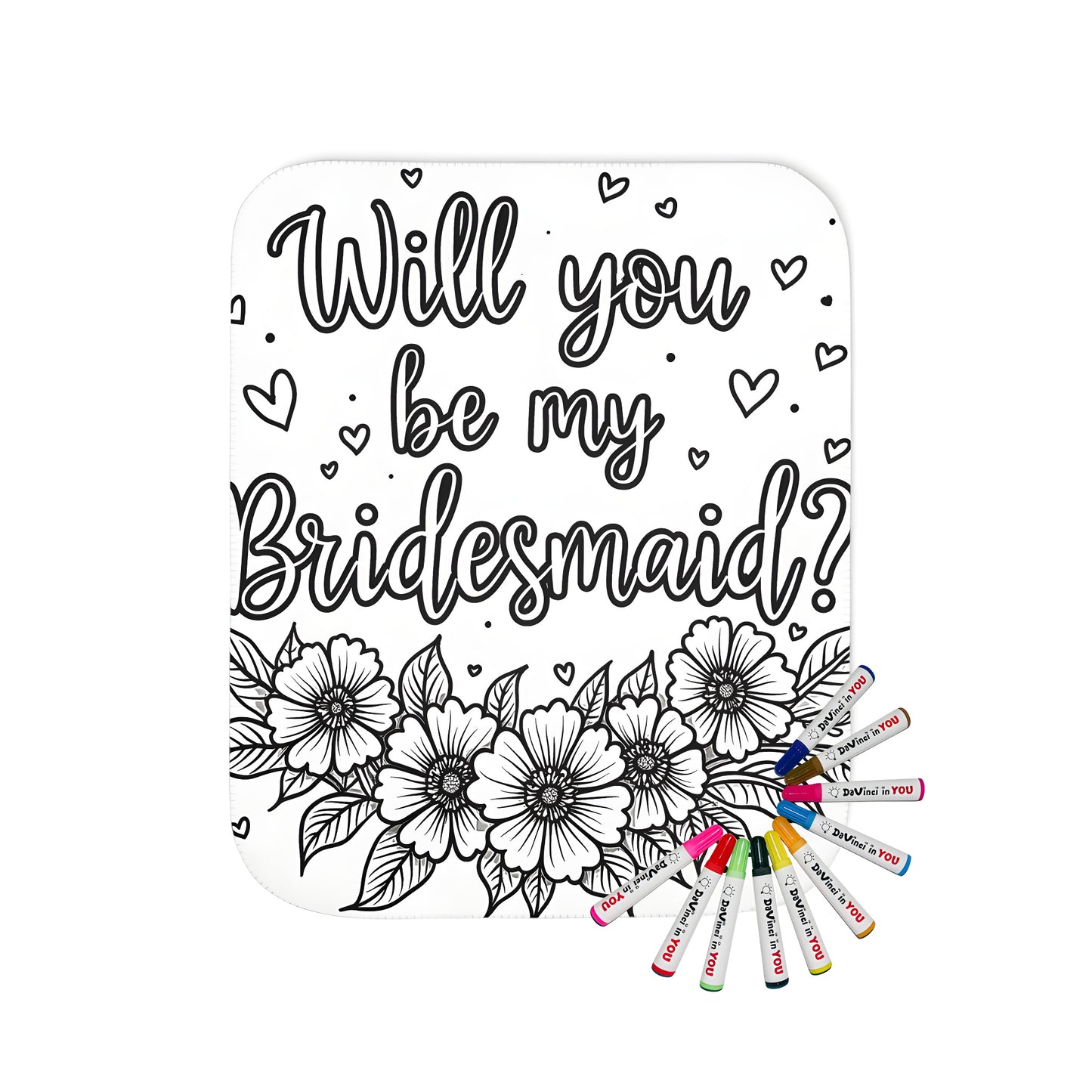 Bridesmaid proposal blanket, maid of honor gift, bridal party blanket, wedding proposal ideas, special bride-to-be gifts