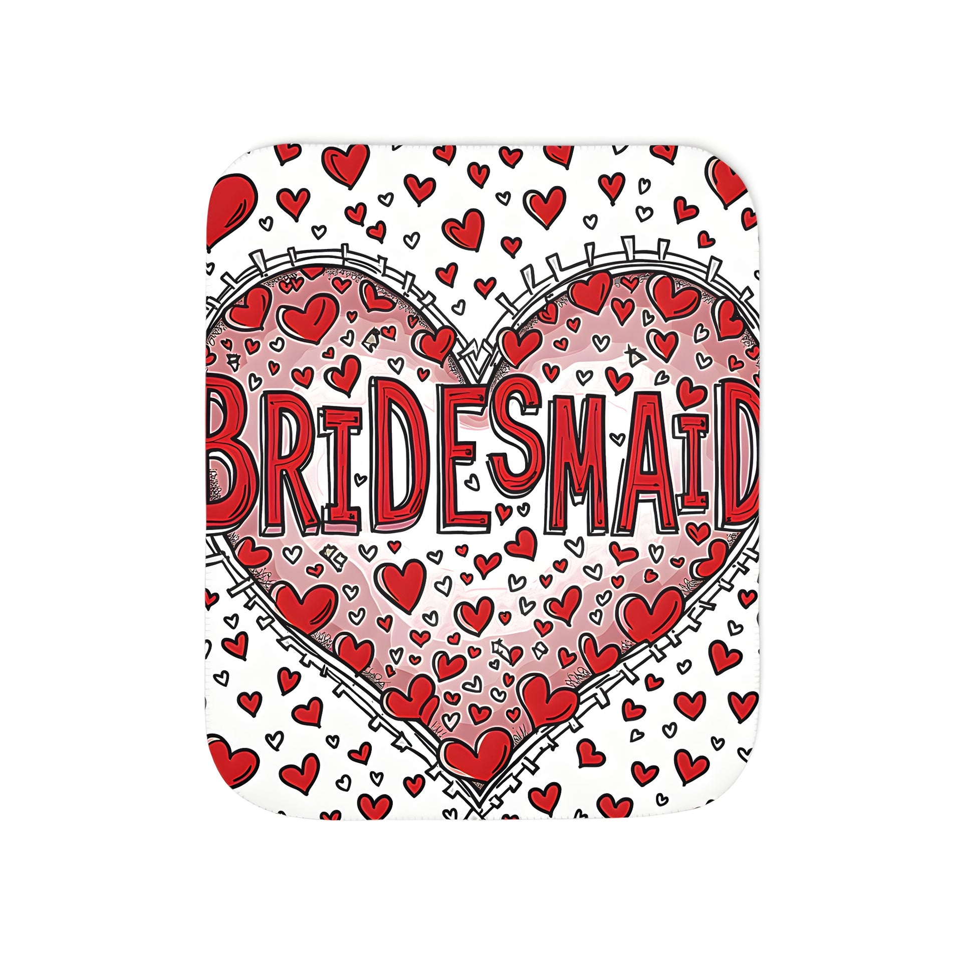 Colorful Graphic Design Bridesmaid Wedding Throw Blanket