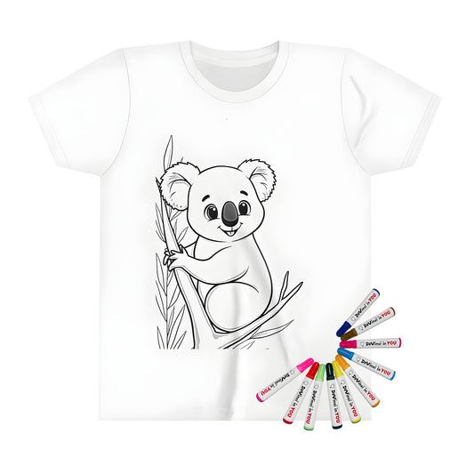 Coloring koala bear shirt for kids