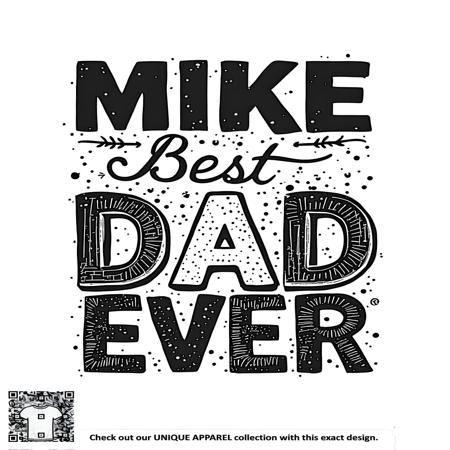 Colorful graphic design featuring 'Best Dad Ever' typography for Dad appreciation gifts, perfect for Father's Day, Dads birthday, or special occasion