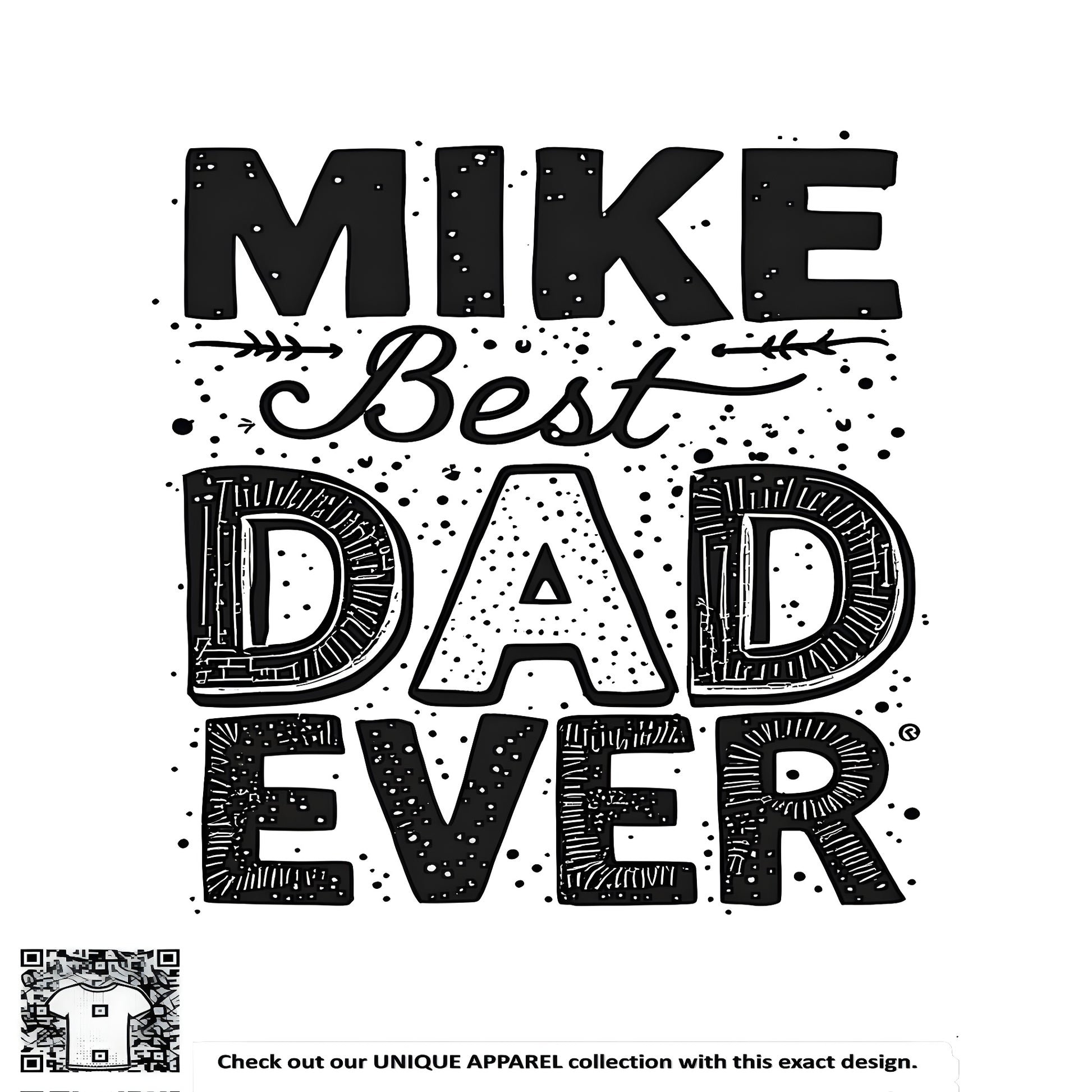Colorful graphic design featuring 'Best Dad Ever' typography for Dad appreciation gifts, perfect for Father's Day, Dads birthday, or special occasion