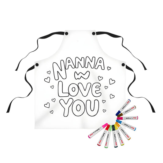 Aprons with grandma designs, grandmother gifts, nana aprons, mum aprons