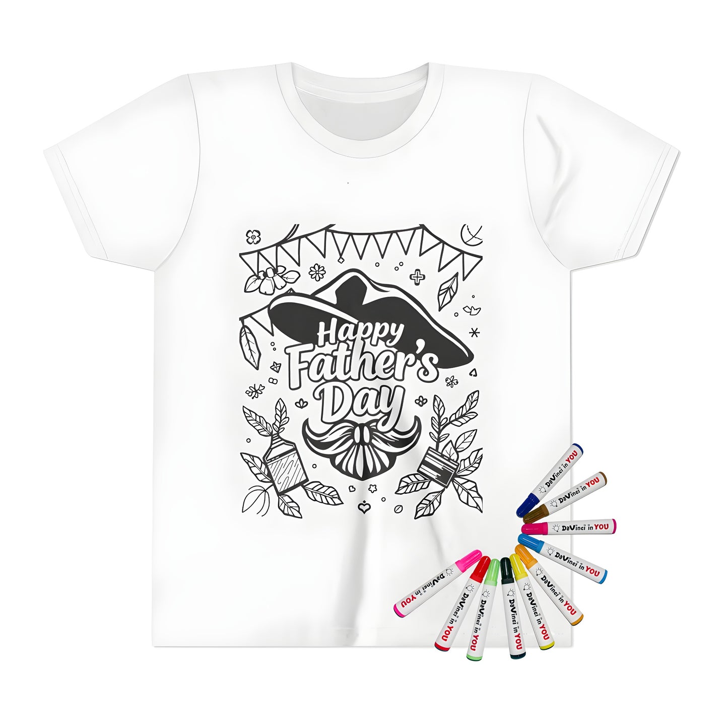 Father's Day t-shirts for kids with colorful designs and festive themes