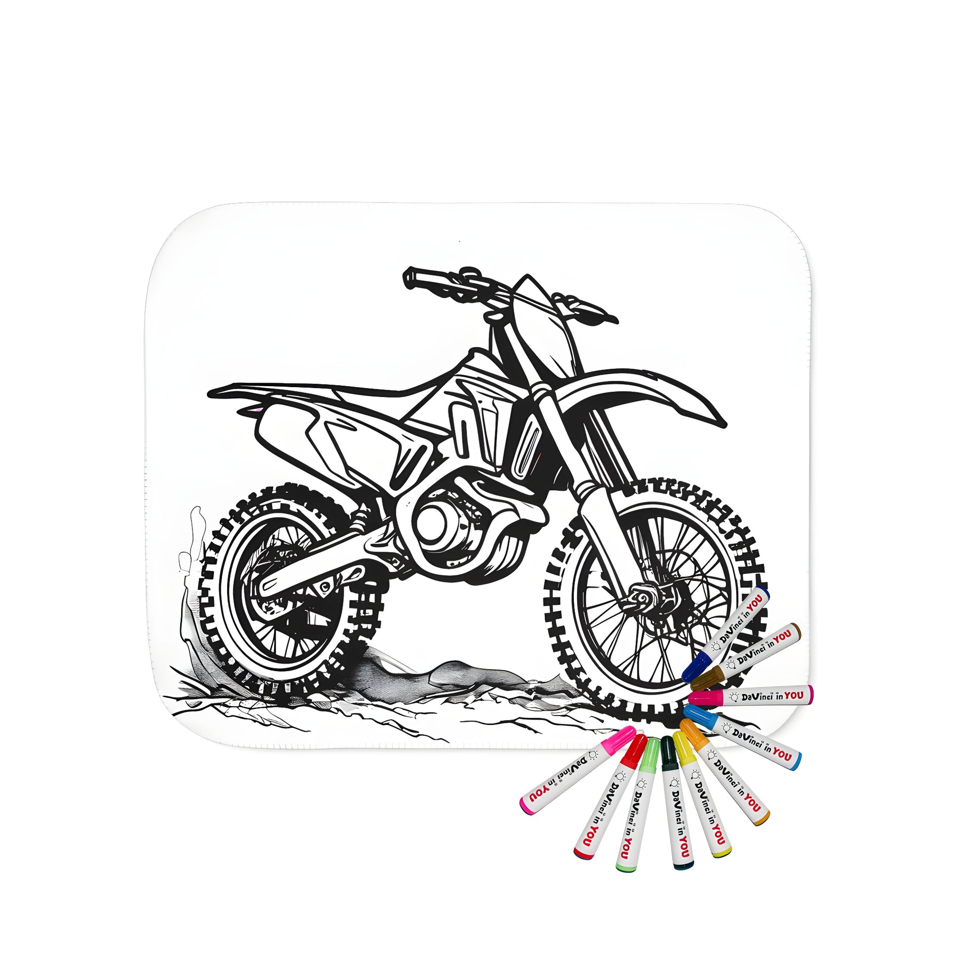 Dirt bike adventure themed blanket for kids and adults