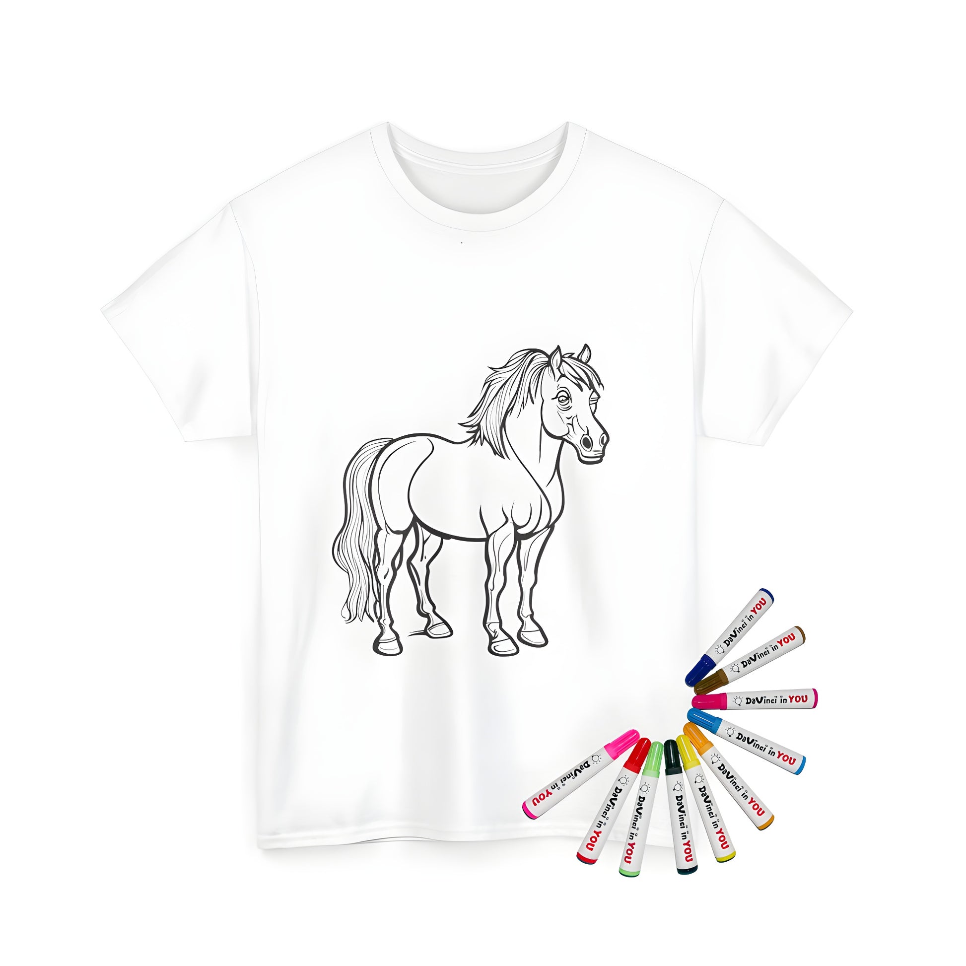 Unisex T-Shirt with Horse Design