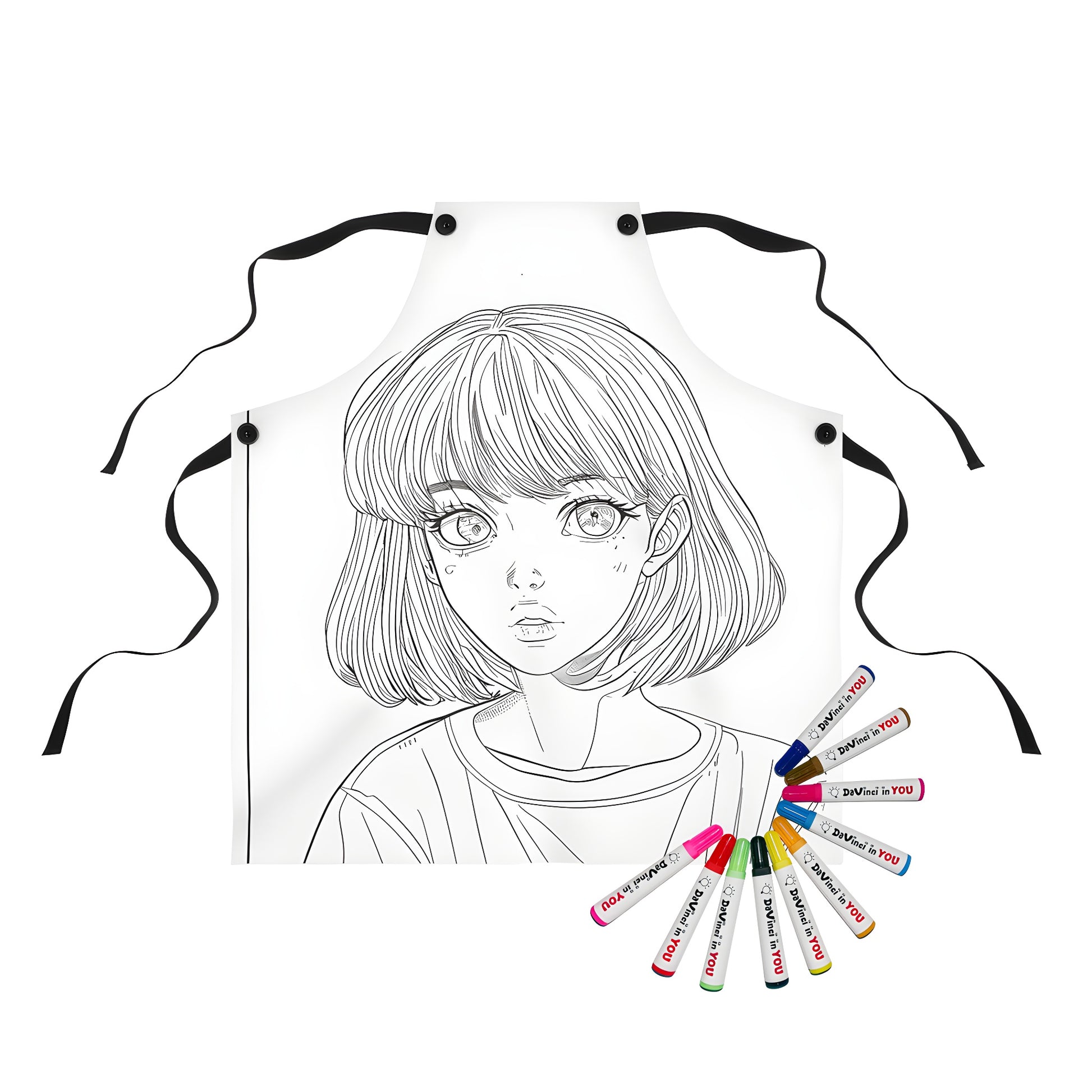 Anime-inspired apron with intricate design and details