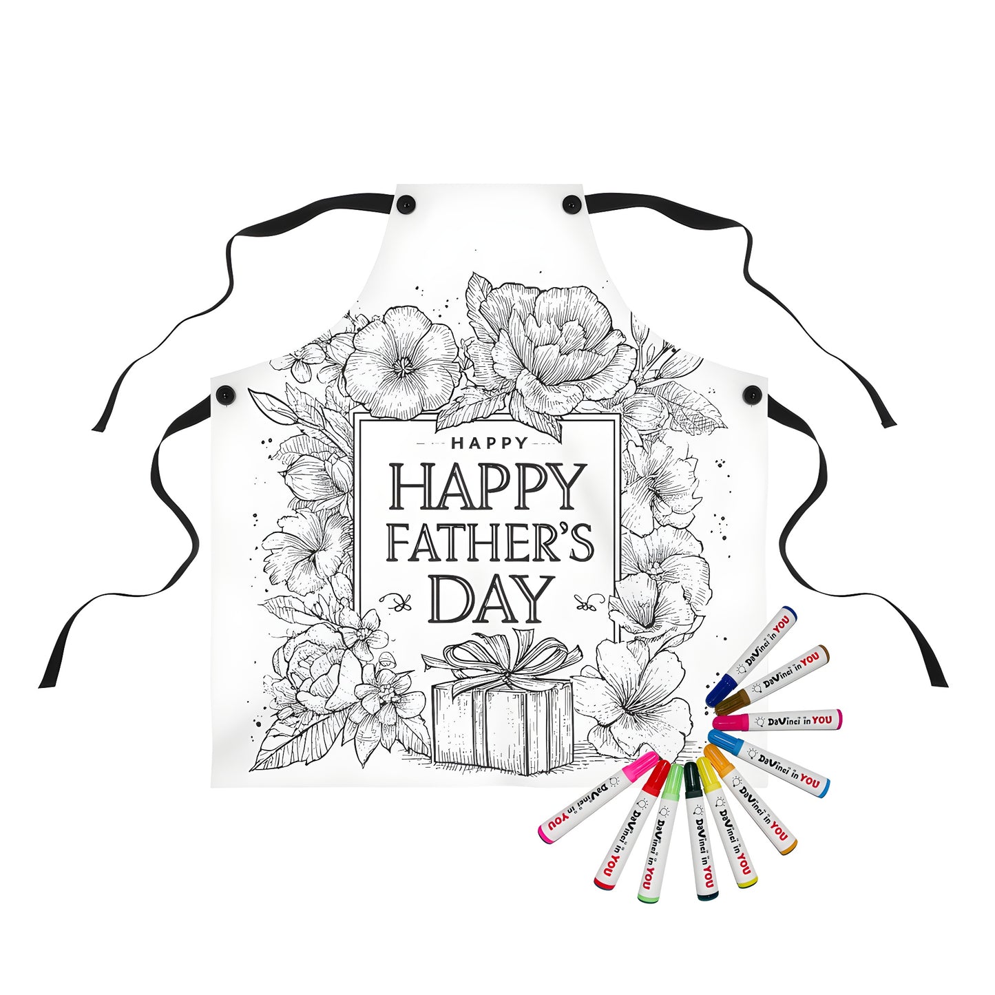 Colourful apron for dad, Happy Dads Day gifts, fathers day present ideas, unique father's gift