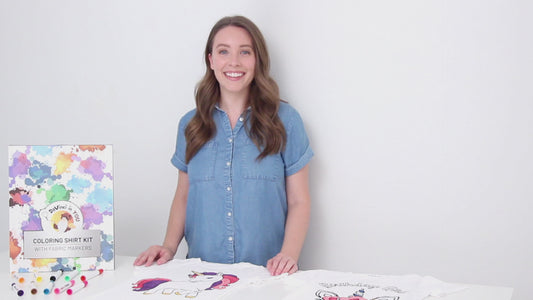 Women's T-shirt Coloring Kit with 10 Fabric Markers - Wedding Proposal