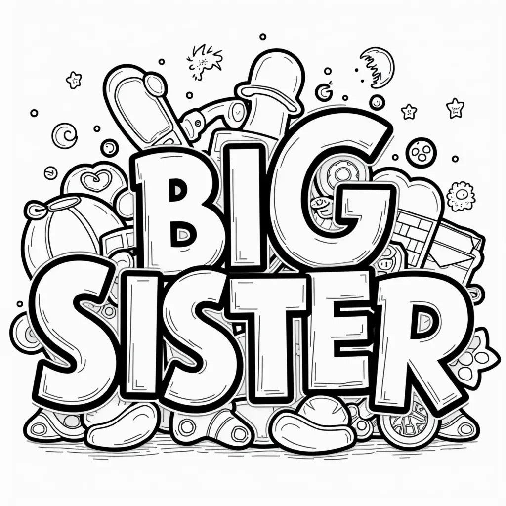 Siblings coloring blanket design